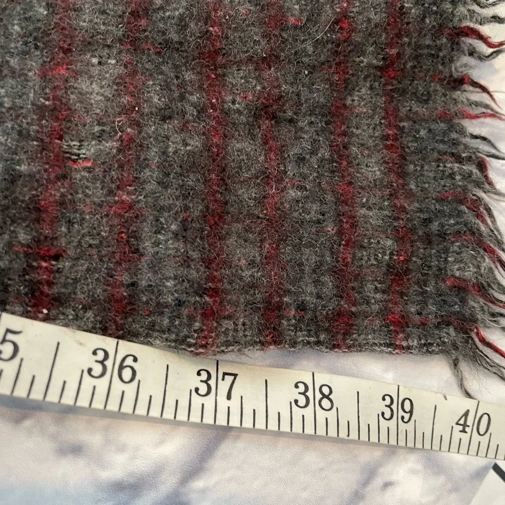 Christian Dior small wool plaid scarf wrap